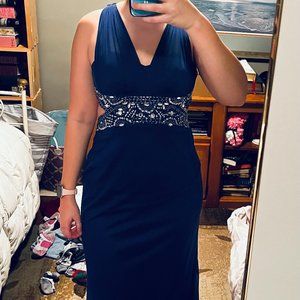 Blondie Nites Blue Prom Dress